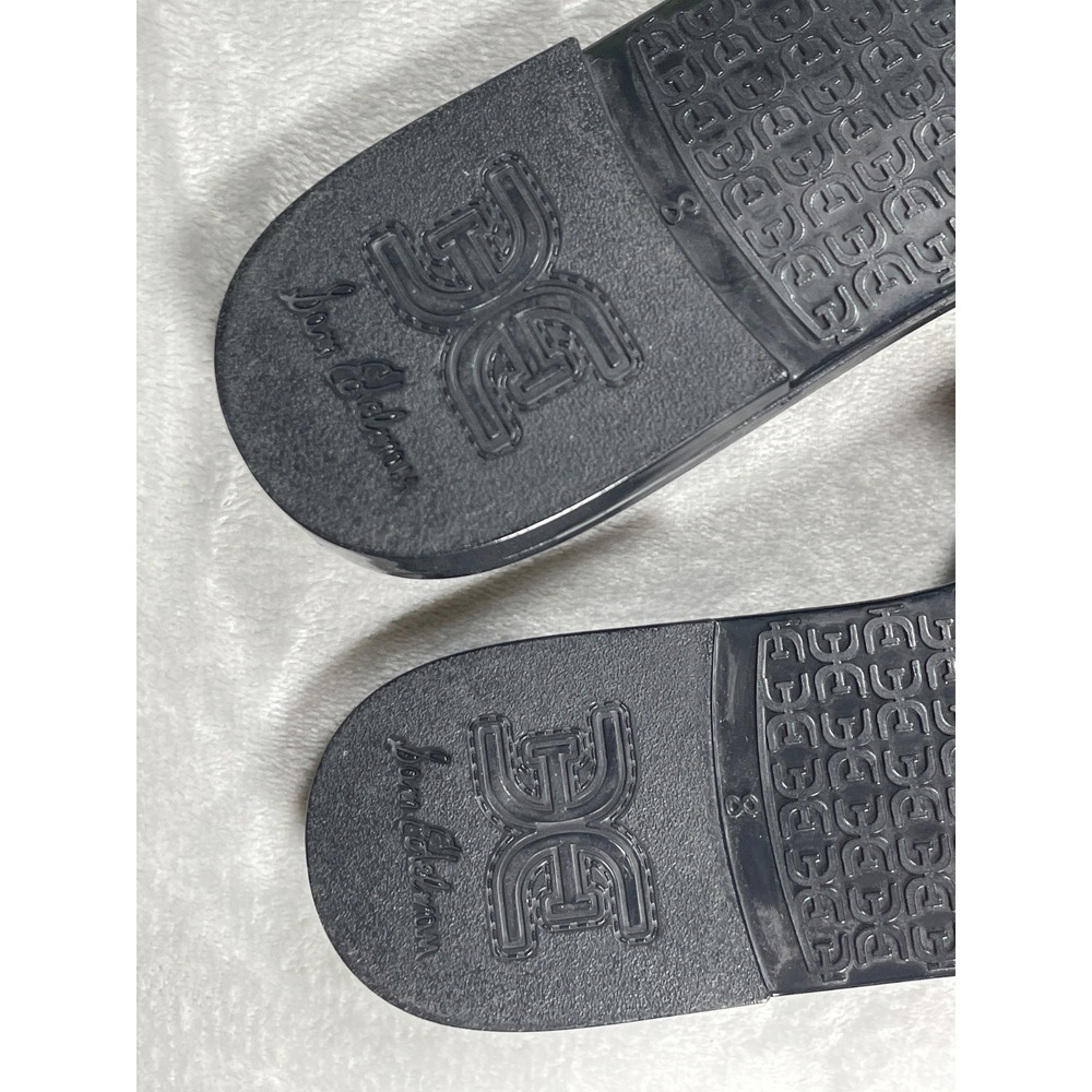 Sam Edelman Bay Jelly Slide Sandals Women's US 8 Black Jelly Logo Slip On Slides - Picture 11 of 14